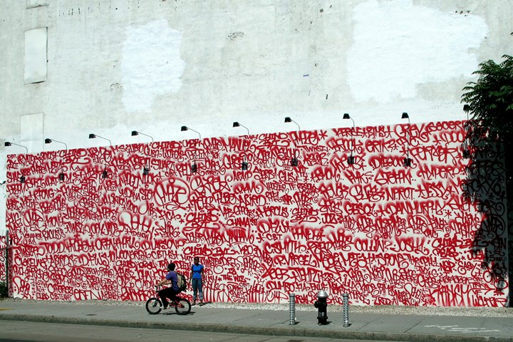 Barry McGee street art on the Bowery in New York