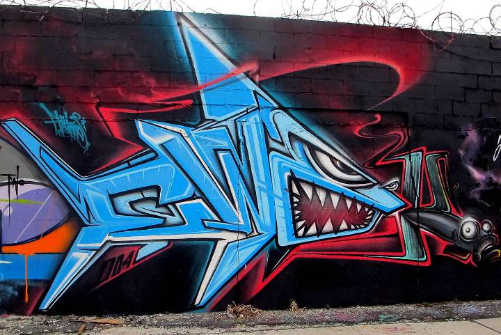 "Ewok street art i& graffiti n Bushwick, Brooklyn, NYC"