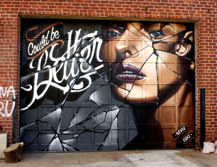"Never & Eras mural in Bushwick, Brooklyn"