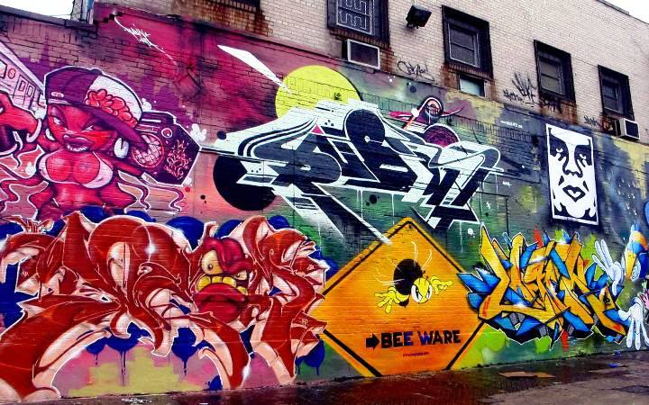 "Shiro, Deem, Rubin415, King Bee, Logek & Obey Bronx street art & graffiti"