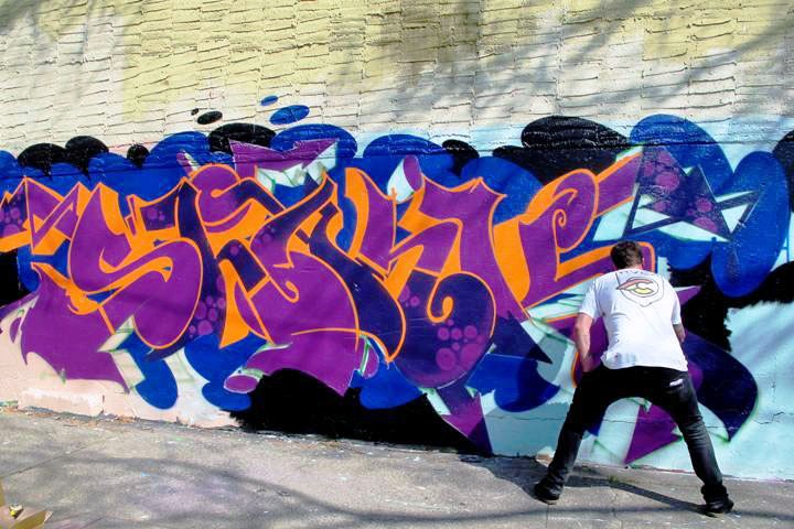 "Demote/Shank graffiti in the Bronx"