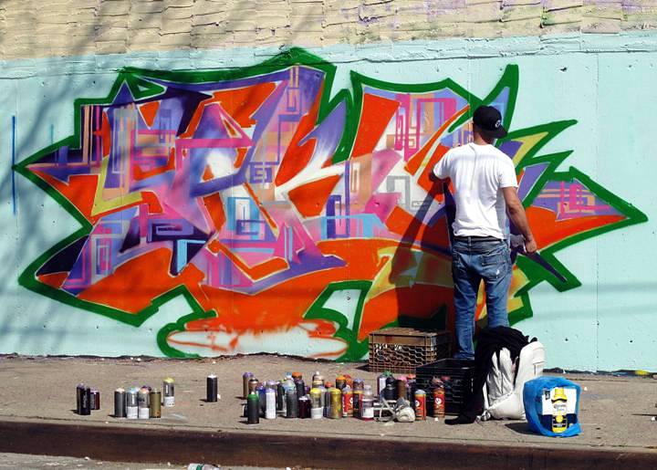 "DJ Goldie graffiti in the Bronx"