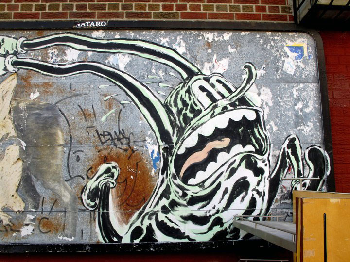 "ND'A street art character in Brooklyn, NYC"