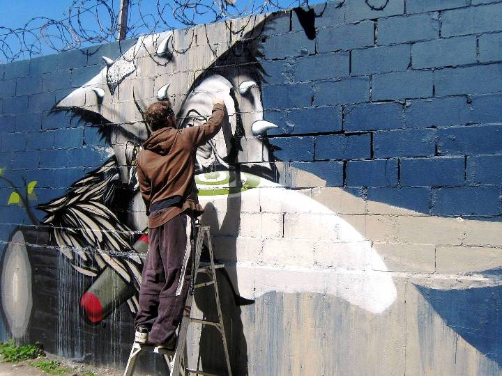 "Never street art in Bushwick, Brooklyn"