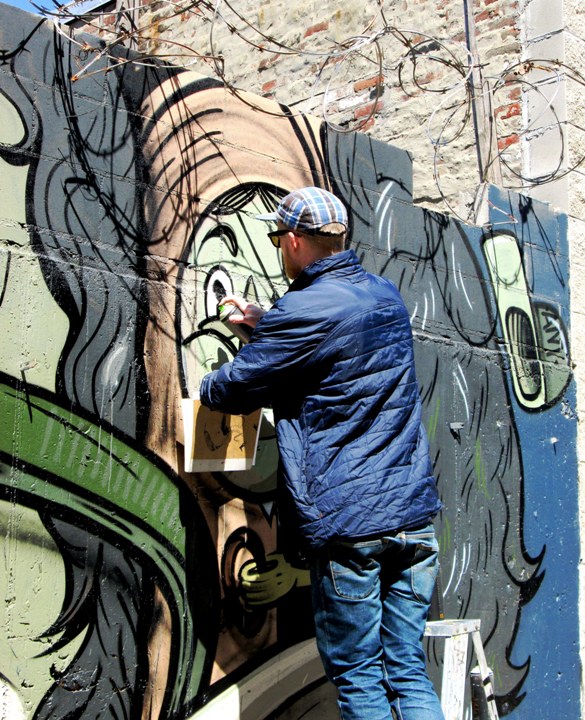 "The Yok street art in Brooklyn, NYC"