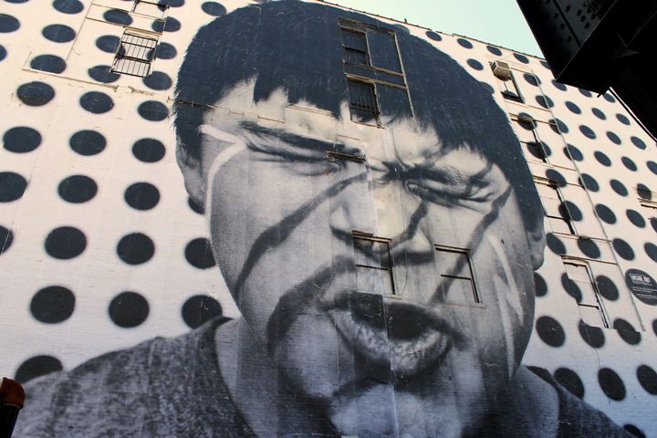 "JR street art in Chelsea"
