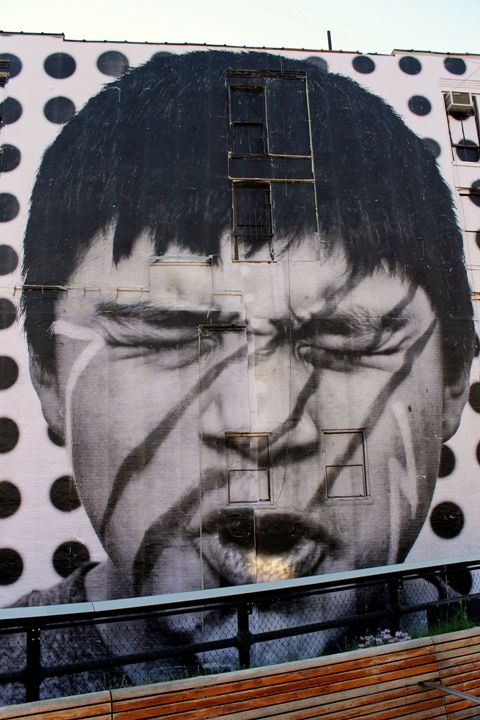 "JR street art in Chelsea"