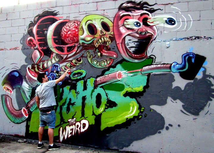 "Nychos street art in Bushwick"