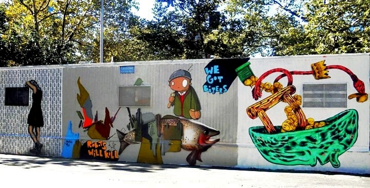 "Icy and Sot, Chris and Veng, RWK, and ND'A and OverUndeer street art"