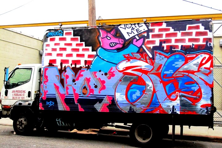 Noxer and 3ess graffiti