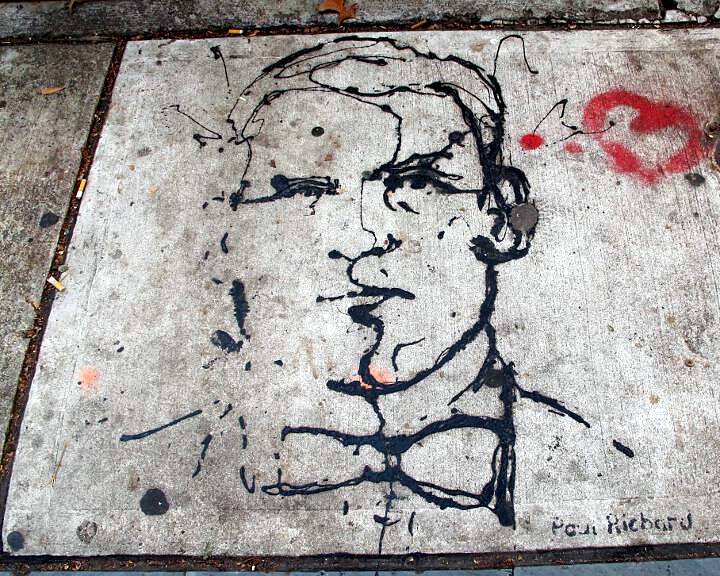 Street art & graffiti on NYC pavement with Paul Richard