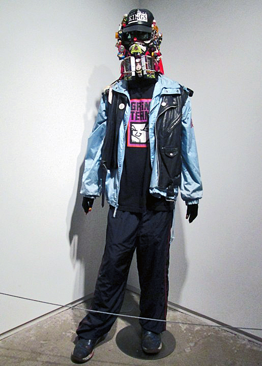 Rammellzee life-sized costumed figure