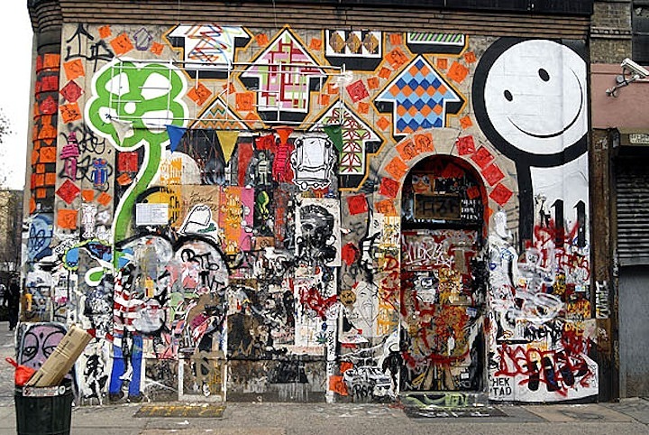 street art and graffiti on 11 Spring Street
