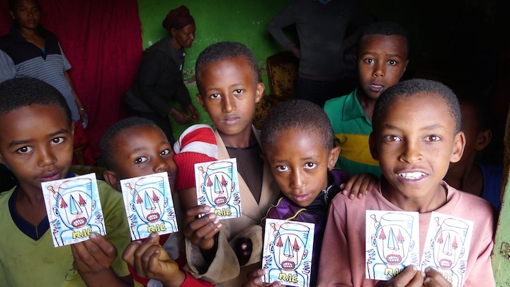 "RAE stickers in Ethiopia"