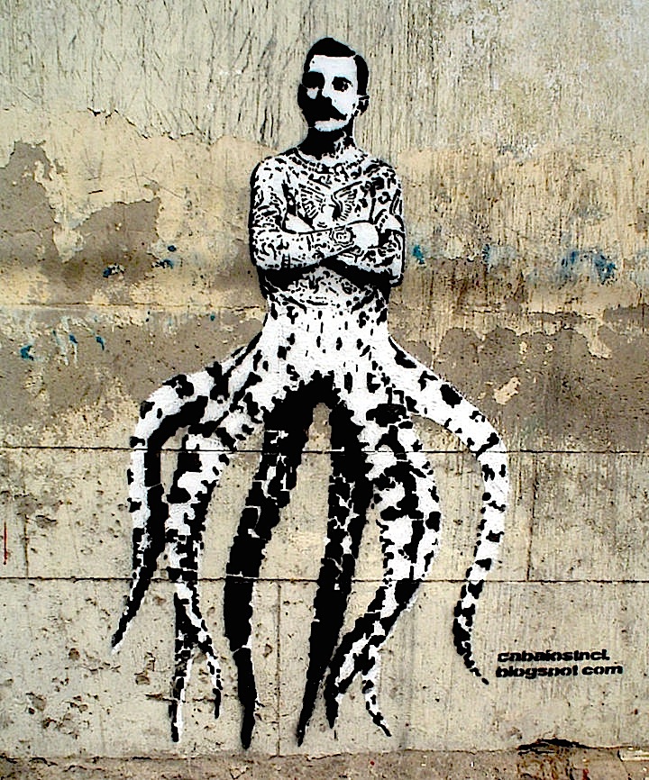 cabaio stencil, entre otros, graffiti mundo