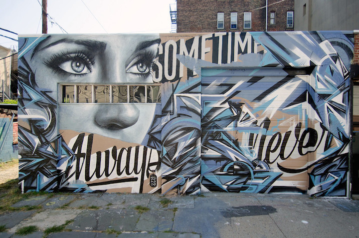 angelina-christina-ease-one-never -street-art-savage habbit-NJ