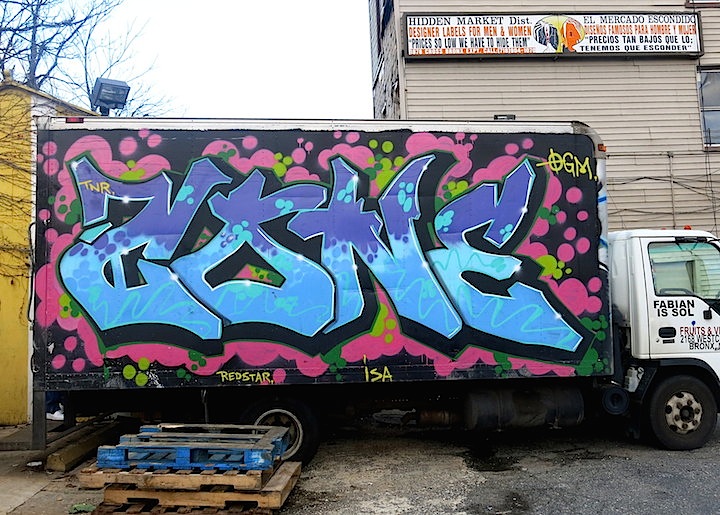 cone-graffiti-truck nyc
