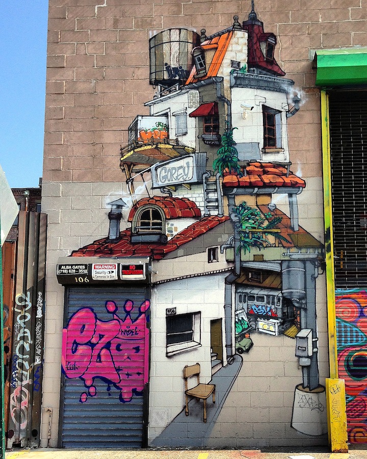 Gorey-and-Ezo-street-art-and-graffiti-apple-gate-project-bushwick-nyc