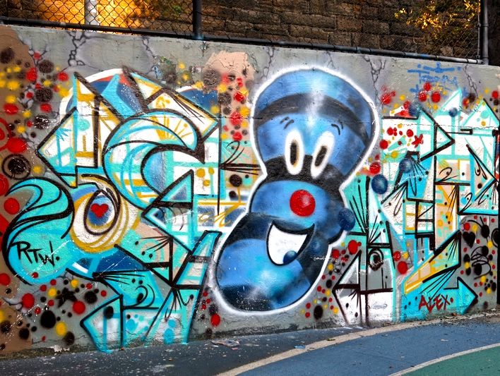 At the Graffiti Hall of Fame in East Harlem with Pro 176, PFunk & more