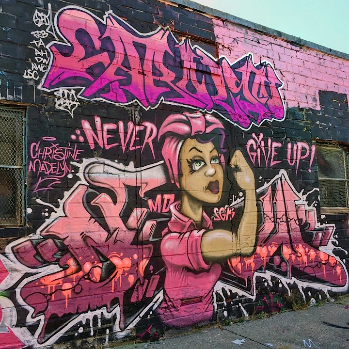 Pink Graffiti Wall Art