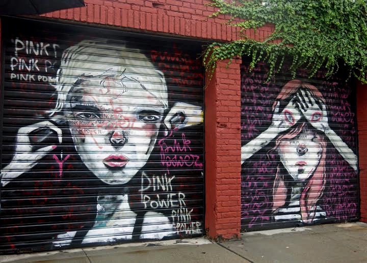 pink-power-street-art-bushwick-nyc