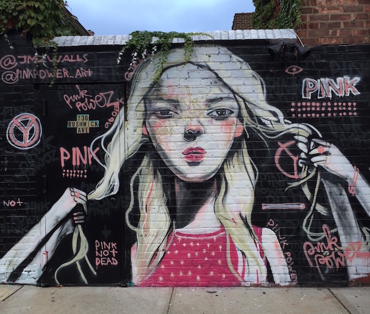 pink-power-street-art-mural-bushwick-nyc