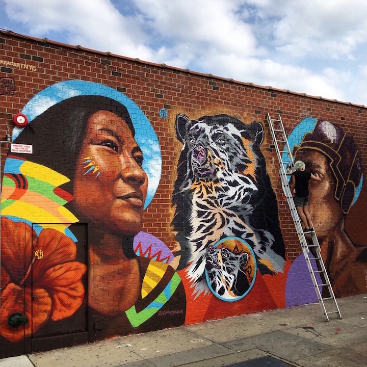 Guache, Praxis, Irving Ramó & Raul Zito Street Art in Bushwick, NYC