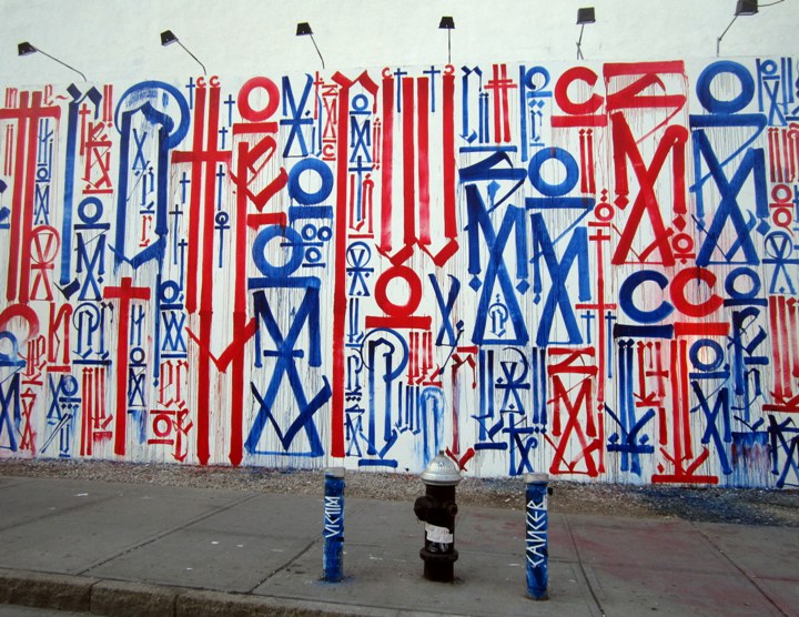 Retna Brings His Distinct Script to the Bowery and Houston Street