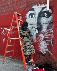 Street art at Bushwick Five Points with Stik, Zimad, Icy & Sot & more