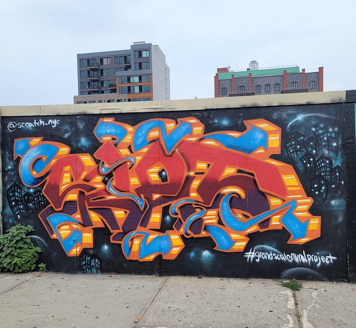 Back to the Grandscale Mural Project in East Harlem: Mas Paz, Guache…