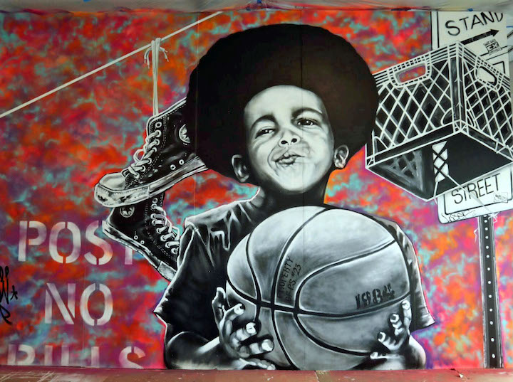 basketball graffiti art