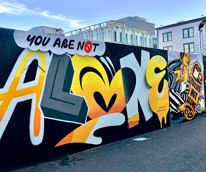 You Are Not Alone Murals at South Street Seaport: